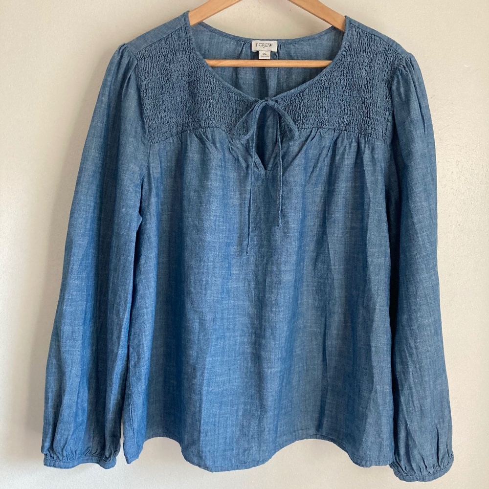 J. Crew Blue Blouse